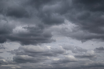 Obraz premium dramatic sky and gray clouds before the storm. 