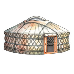 Watercolor Illustration, Moringa Leaves, Isolated Background, Botanical Art, High Quality, Artistic Design