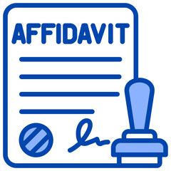 Affidavit  Icon Element For Design