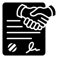 Contract  Icon Element For Design