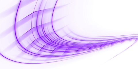 Violet neon strands cross in balanced geometric paths. Gentle flares outline a calm network of glowing lines. Quiet sparks add subtle motion to the digital flow.