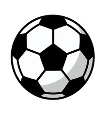 Fototapeta premium Black and White Soccer Ball Close-Up