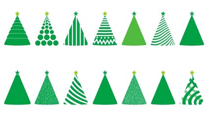Creative Christmas Tree Icon Collection