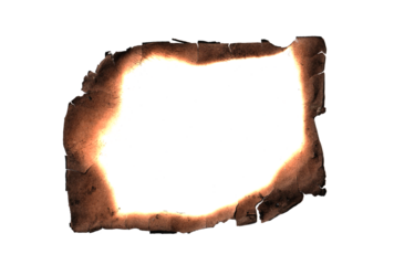 Real Burned Paper Frame, Grunge Texture Background, burning edge