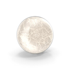 Gold Crystal Ball on Pedestal PNG, Transparent Background .