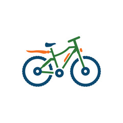 Obraz premium Colorful icon for cycle