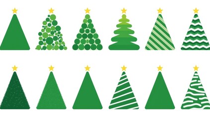 Creative Christmas Tree Icon Collection