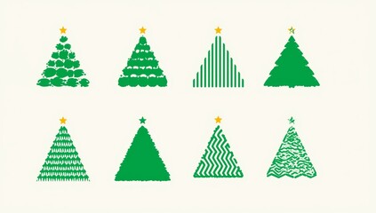 Creative Christmas Tree Icon Collection