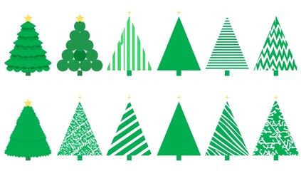 Creative Christmas Tree Icon Collection