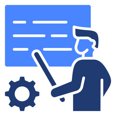 Training Program Icon Element For Design