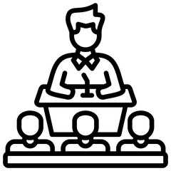 Congress Icon Element For Design