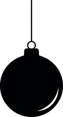 Christmas ornament silhouette