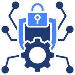 Cybersecurity Threats Icon Element For Design