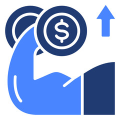Financial Strengthicon Element For Design