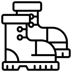 Safety Boots Icon Element For Design
