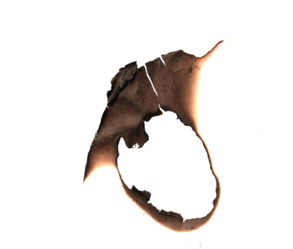 Real Burned Paper Frame, Grunge Texture Background, burning edge