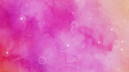 Dynamic pink watercolor texture with sparkling light elements creates a vibrant and dreamy motion background for creative projects - Powered by Adobe