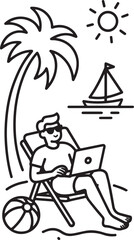 Working on the Beach A Heavenly Experience
