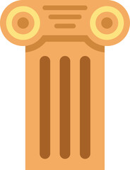 Fototapeta premium Architectural column from ancient civilization, showcasing classical design and historical significance