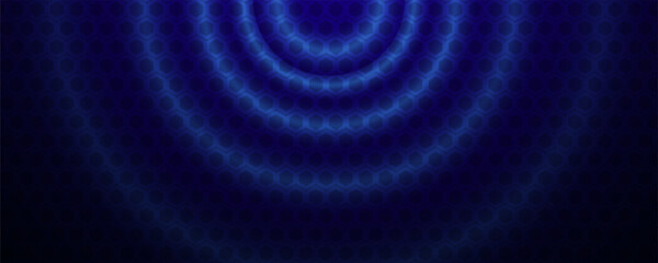 Blue circular ripple effect background