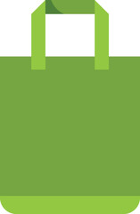 Green shopping bag representing eco conscious choices for a sustainable lifestyle