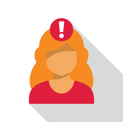 Businesswoman having a new idea, getting a notification, solving a problem or finding a solution