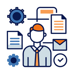 business icon set vector