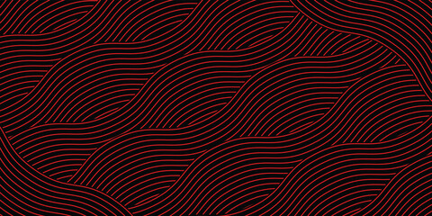 farm red and blak banner, organic abstract background with fields. wavy green lines, natural organic products. ecology background. © zaini