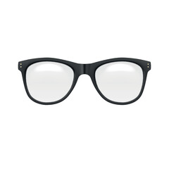 Fototapeta premium Stylish black frame spectacles designed for clear vision and modern aesthetics in everyday wear