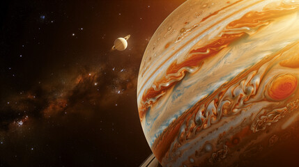 Planet earth with space