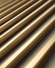 Obraz premium Abstract parallel golden lines with light and shadow