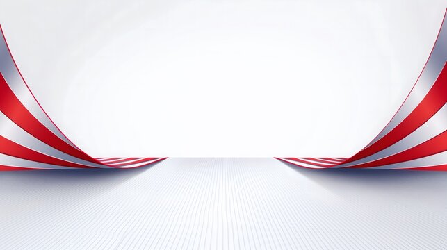 Light and shadow wallpaper illustration background, team main colors white, red stripe and a little blue for US football soccer sports