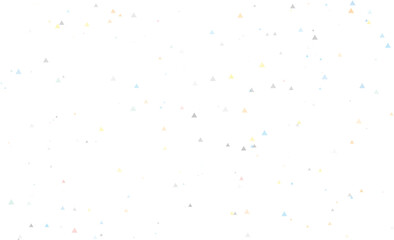 Very subtle and light abstract background featuring scattered tiny muted shapes including dots, circles, and triangles, creating a delicate and airy texture, isolated on