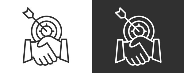 Acquisition Icon Set Vector Collection Isolated In Black And White
