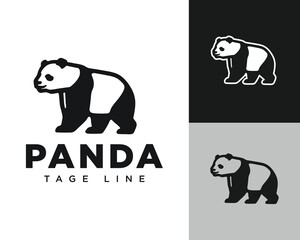 Panda Logo Illustration simple design