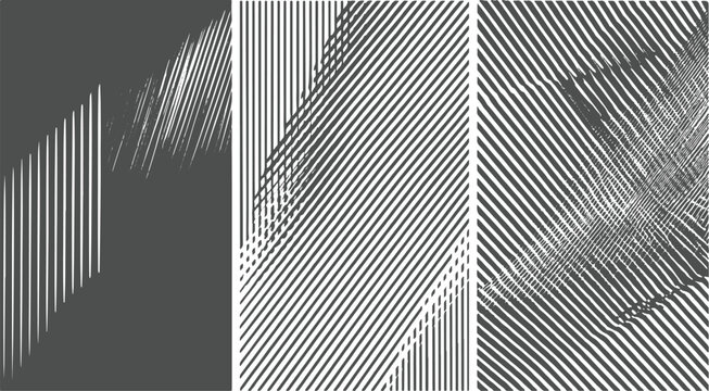 Abstract geometric pattern of diagonal white lines on dark gray background vector