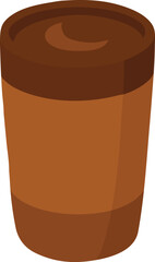 Mocha drink in paper cup