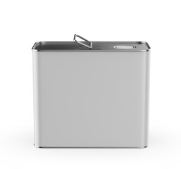 Metal Tin Can with metal Cap and Handle For Branding and Blank 
mock up 3d illustration.