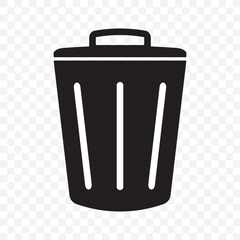 trash can, garbage can, rubbish bin icon