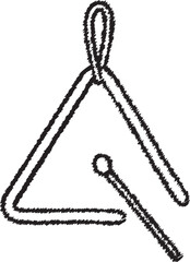 Triangle percussion instrument