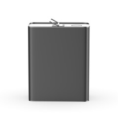 Metal Tin Can with metal Cap and Handle For Branding and Blank 
mock up 3d illustration.