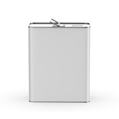 Metal Tin Can with metal Cap and Handle For Branding and Blank 
mock up 3d illustration.