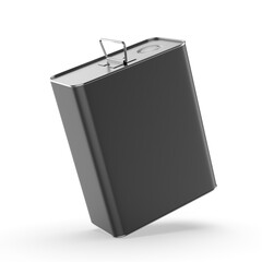 Metal Tin Can with metal Cap and Handle For Branding and Blank 
mock up 3d illustration.