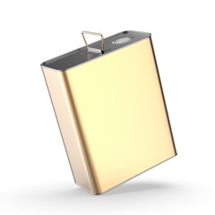 Metal Tin Can with metal Cap and Handle For Branding and Blank 
mock up 3d illustration.