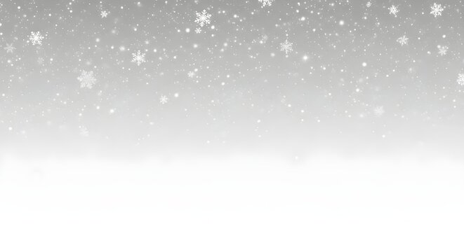 Gentle falling snow particles  overlay creating a winter wonderland effect isolated on transparent background