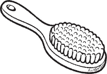 Long handled bath brush