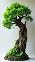 Lush Green Living Wood Art Installation Interwoven Branches Form Biomorphic Sculpture