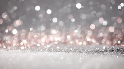 Festive bokeh and sparkles create a magical background perfect for celebrations and joyful gatherings during the holiday season