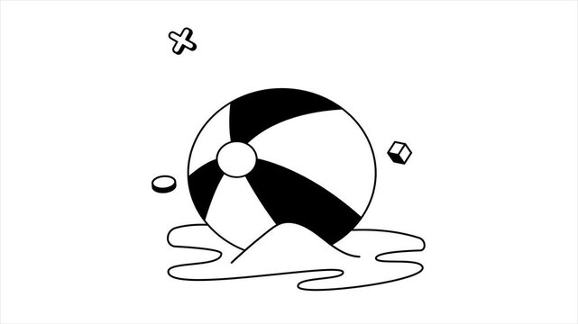 Beach Ball Animation MP4 file
