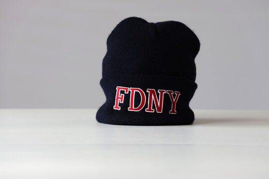 Wool Hat with FDNY lettering (Fire Department New York)